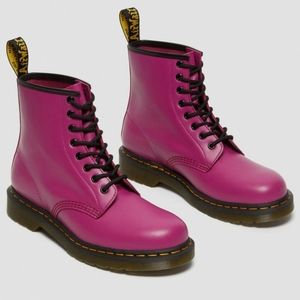 Dr. MARTENS 1460 Fuchsia Smooth Lace up Boots